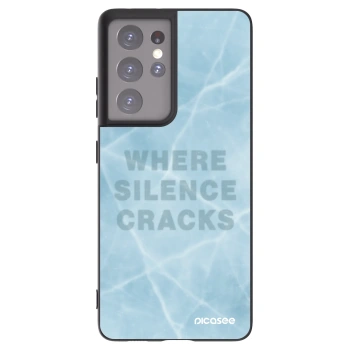 Picasee silikonowe czarne etui na Samsung Galaxy S21 Ultra 5G G998B - SILENCE