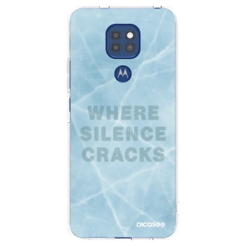 Picasee silikonowe przeźroczyste etui na Motorola Moto G9 Play - SILENCE