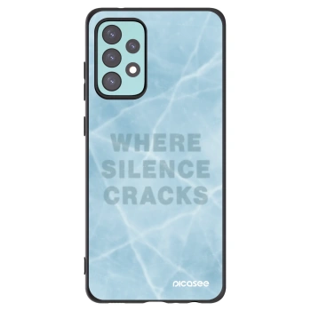 Picasee silikonowe czarne etui na Samsung Galaxy A72 A725F - SILENCE