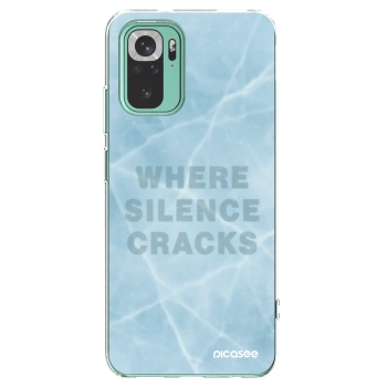 Picasee silikonowe przeźroczyste etui na Xiaomi Redmi Note 10 Pro - SILENCE