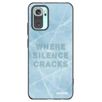 Picasee silikonowe czarne etui na Xiaomi Redmi Note 10 Pro - SILENCE