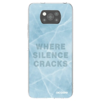 Picasee silikonowe czarne etui na Xiaomi Poco X3 Pro - SILENCE