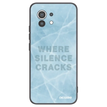 Picasee silikonowe czarne etui na Xiaomi Mi 11 - SILENCE