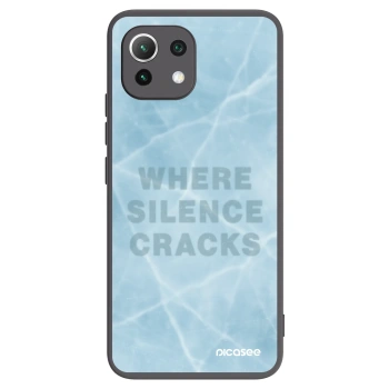 Picasee silikonowe czarne etui na Xiaomi Mi 11 Lite - SILENCE
