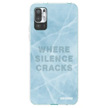 Picasee silikonowe przeźroczyste etui na Xiaomi Redmi Note 10 5G - SILENCE