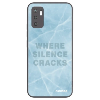 Picasee silikonowe czarne etui na Xiaomi Redmi Note 10 5G - SILENCE