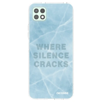 Picasee silikonowe przeźroczyste etui na Samsung Galaxy A22 A226B 5G - SILENCE