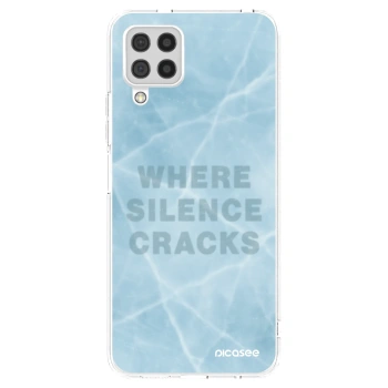 Picasee silikonowe przeźroczyste etui na Samsung Galaxy A22 A225F 4G - SILENCE