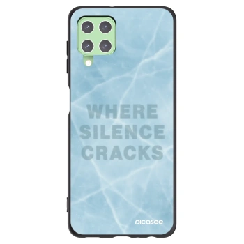 Picasee silikonowe czarne etui na Samsung Galaxy A22 A225F 4G - SILENCE