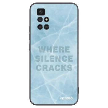 Picasee silikonowe czarne etui na Xiaomi Redmi 10 - SILENCE