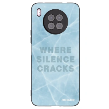 Picasee silikonowe czarne etui na Huawei Nova 8i - SILENCE