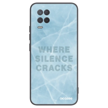 Picasee silikonowe czarne etui na Realme 8 5G - SILENCE