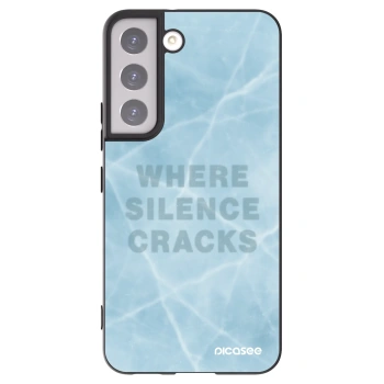 Picasee silikonowe czarne etui na Samsung Galaxy S22 5G - SILENCE