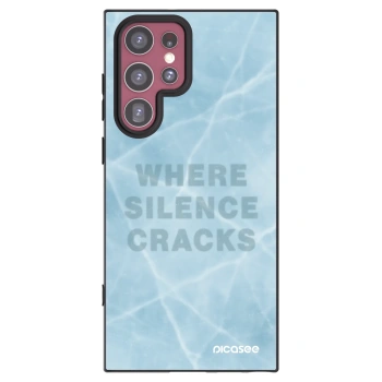 Picasee silikonowe czarne etui na Samsung Galaxy S22 Ultra 5G - SILENCE