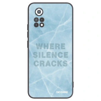 Picasee silikonowe czarne etui na Xiaomi Poco X4 Pro 5G - SILENCE