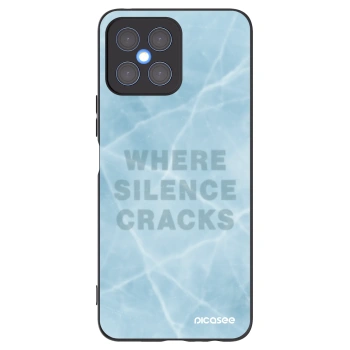 Picasee silikonowe czarne etui na Honor X8 4G - SILENCE