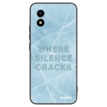 Picasee silikonowe czarne etui na Vivo Y01 - SILENCE