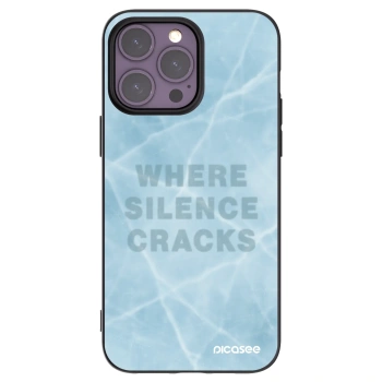 Picasee silikonowe czarne etui na Apple iPhone 14 Pro Max - SILENCE