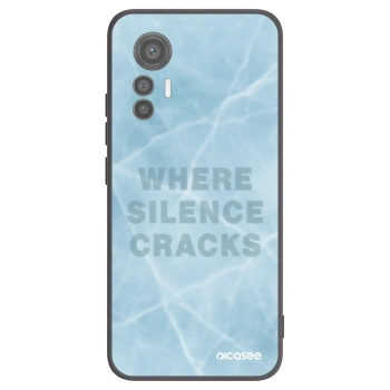 Picasee silikonowe czarne etui na Xiaomi 12 Lite - SILENCE