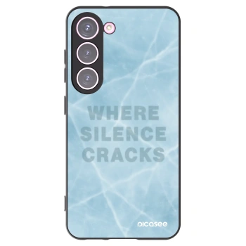 Picasee silikonowe czarne etui na Samsung Galaxy S23 5G - SILENCE