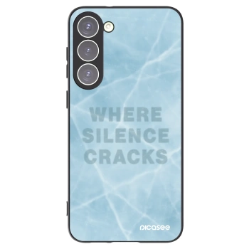 Picasee silikonowe czarne etui na Samsung Galaxy S23+ 5G - SILENCE