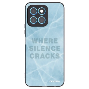 Picasee silikonowe czarne etui na Honor X6 - SILENCE
