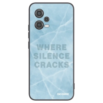 Picasee silikonowe czarne etui na Xiaomi Poco X5 - SILENCE