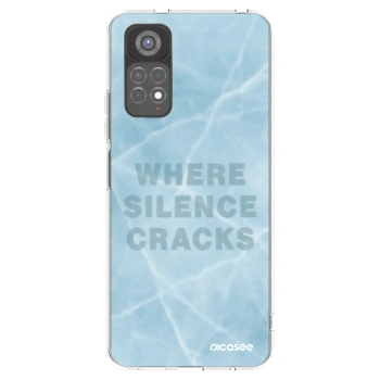 Picasee silikonowe przeźroczyste etui na Xiaomi Redmi Note 11S 5G - SILENCE