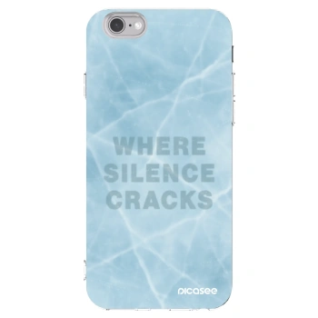 Picasee silikonowe przeźroczyste etui na Apple iPhone 6/6S - SILENCE