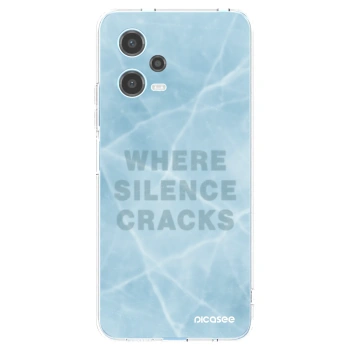 Picasee silikonowe przeźroczyste etui na Xiaomi Redmi Note 12 5G - SILENCE