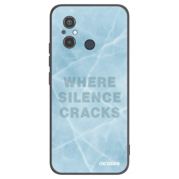 Picasee silikonowe czarne etui na Xiaomi Redmi 12C - SILENCE