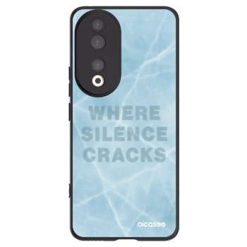 Picasee silikonowe czarne etui na Honor 90 5G - SILENCE