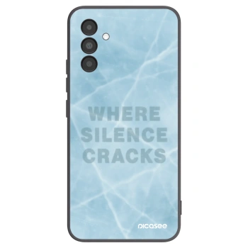 Picasee silikonowe czarne etui na Samsung Galaxy A04s A047F - SILENCE