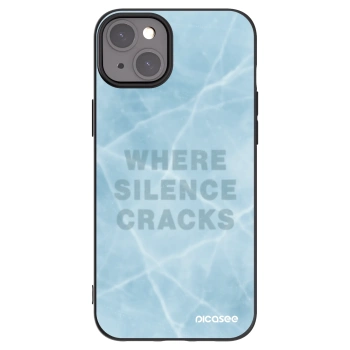 Picasee silikonowe czarne etui na Apple iPhone 15 Plus - SILENCE