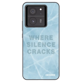 Picasee silikonowe czarne etui na Xiaomi 13T - SILENCE