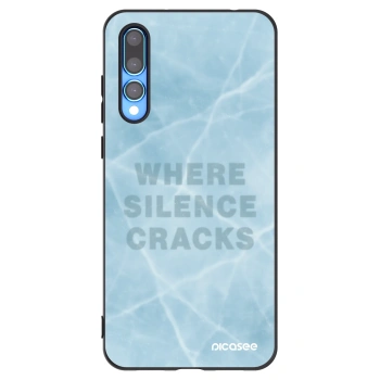 Picasee silikonowe czarne etui na Huawei P20 Pro - SILENCE