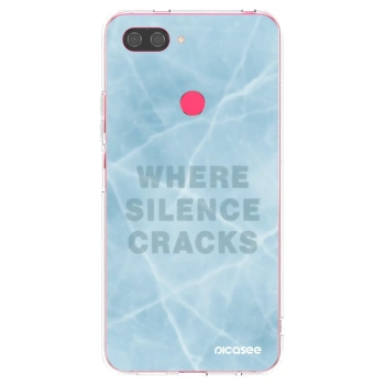 Picasee silikonowe przeźroczyste etui na Xiaomi Mi 8 Lite - SILENCE