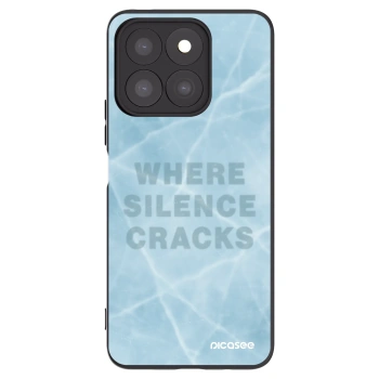 Picasee silikonowe czarne etui na Honor X8b - SILENCE
