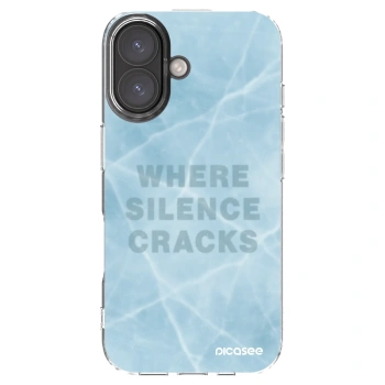 Picasee silikonowe przeźroczyste etui na Apple iPhone 16 - SILENCE