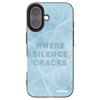 Picasee silikonowe czarne etui na Apple iPhone 16 - SILENCE