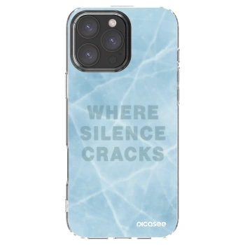Picasee silikonowe przeźroczyste etui na Apple iPhone 16 Pro Max - SILENCE