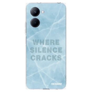 Picasee silikonowe przeźroczyste etui na Realme C33 (2023) - SILENCE