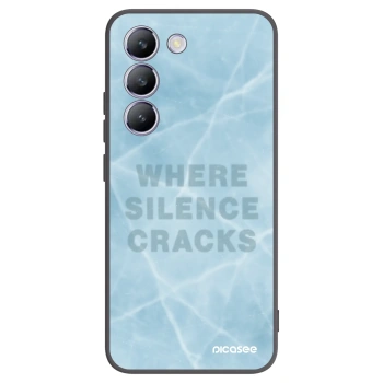 Picasee silikonowe czarne etui na Vivo V40 SE 5G - SILENCE
