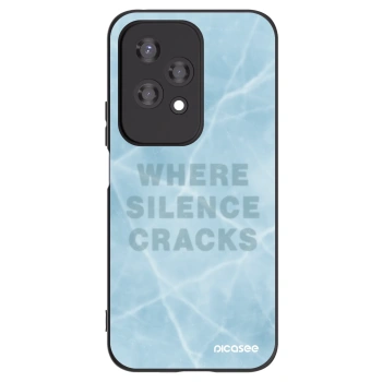 Picasee silikonowe czarne etui na Honor 200 Lite - SILENCE