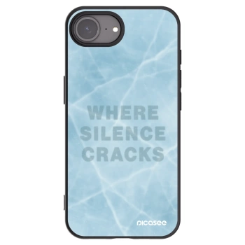 Picasee silikonowe czarne etui na Apple iPhone 16e - SILENCE