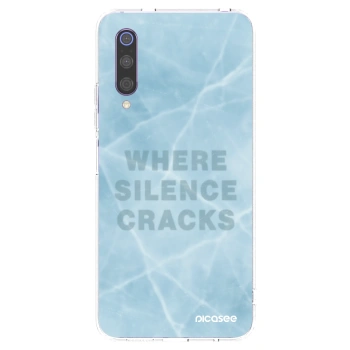 Picasee silikonowe przeźroczyste etui na Xiaomi Mi 9 - SILENCE