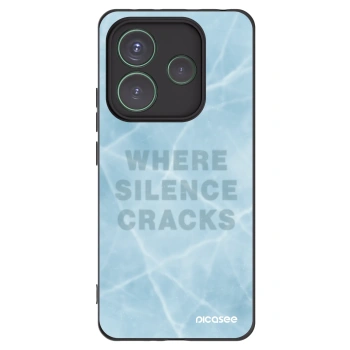Picasee silikonowe czarne etui na Xiaomi Redmi Note 14 5G - SILENCE