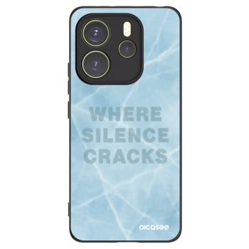 Picasee silikonowe czarne etui na Xiaomi Redmi Note 14 4G - SILENCE