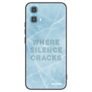 Picasee silikonowe czarne etui na Motorola Moto G34 5G - SILENCE