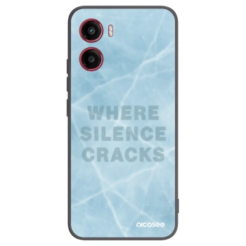 Picasee silikonowe czarne etui na Motorola Moto G05 - SILENCE